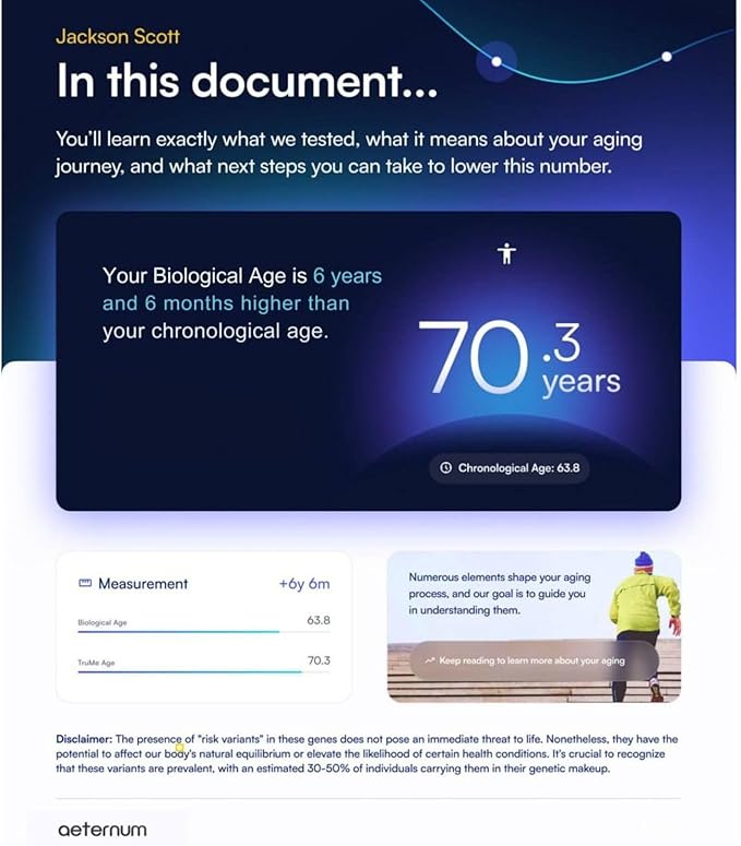 Aeternum DNA Biological Age Test Kit