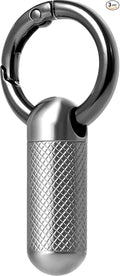Titanium Keychain Pill Holder,Portable Mini Pill Case, Waterproof Small Pill Container,Mental Pocket Pill Case for Travel Purse