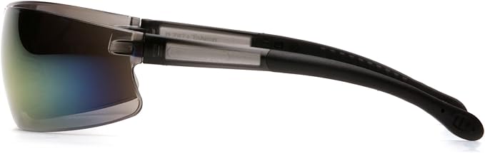 Pyramex Provoq Safety Eyewear Blue Mirror Lens Black Temples