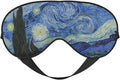 Starry Night Sleep Mask Eye Mask with Adjustable Strap Eye Sleep Shade Cover Blocks Light for Women Men Airplane Travel Nap