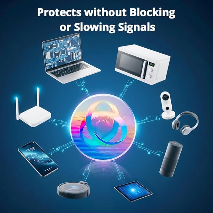 Aulterra EMF Neutralizer Sticker for Cell Phones, Laptops and Mobile Devices to Neutralize Harmful Effects Including 5G