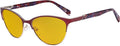 Eyekepper Ladies Cateye Blue Light Filter Glasses - Digital Eyegalsses Blocking Computer Screen UV Rays - Anti Glare Filter Reduce Eye Strain Amber Filter - Red