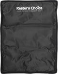 Ice Pack for Injuries Reusable, Soft Gel Flexible - (Large: 11"x14.5") for Hip, Shoulder, Knee, Back - Comfy Cold Pack Compress for Swelling, Bruises, Surgery (Black, 1 Pack)