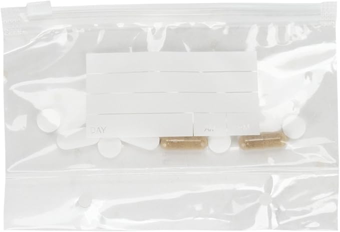 Extra Bags for Wellness Travel Pack - The Pill Organizer Wallet - Pack of 14 Single or Double Compartment (Single Compartment - Pack of 14)