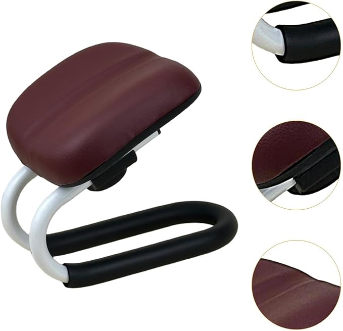 Meditation Bench,Kneeling Stool Thick Cushion Prayer Seiza Chair Adjustable Height for Praying Yoga Zen Practice Mindfulness, Deep Red