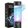 Hydrogen Water Bottle Generator - SPE/PEM Tech Hydrogen Water Machine - 6000 PPB Portable hydrohealth Water Bottle for Kidney Health Hydrogen Bottle with OLED Display (R Touch/Black/Coated)