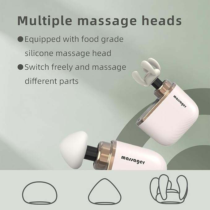 EK-Mi2 Portable Mini Massage Gun – Deep Tissue Muscle Massager for Body, Neck & Shoulder, Quiet Handheld Percussion Therapy, Rechargeable, Lightweight, Professional Massager