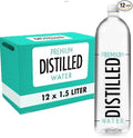PREMIUM DISTILLED WATER | 1.5 Liter/ 50.7oz Big bottles 12 pack | Big Case | PURE multi purpose Delicious Distilled Water