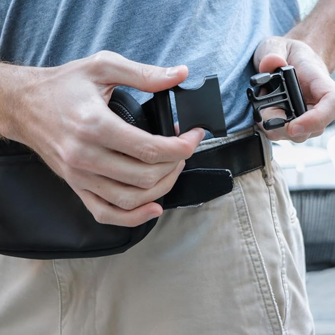 DefenderShield EMF & 5G Radiation Protection Fanny Pack - Hip Pack for Men & Women - Adjustable Waist Belt Bag with Pockets