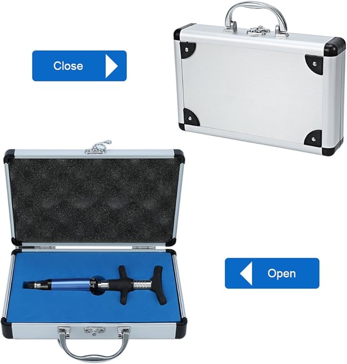 6 Levels Manual One Head Spinal Massager, Portable Chiropractic Adjustment Kit Spine Back Massage Tool (1 Head)