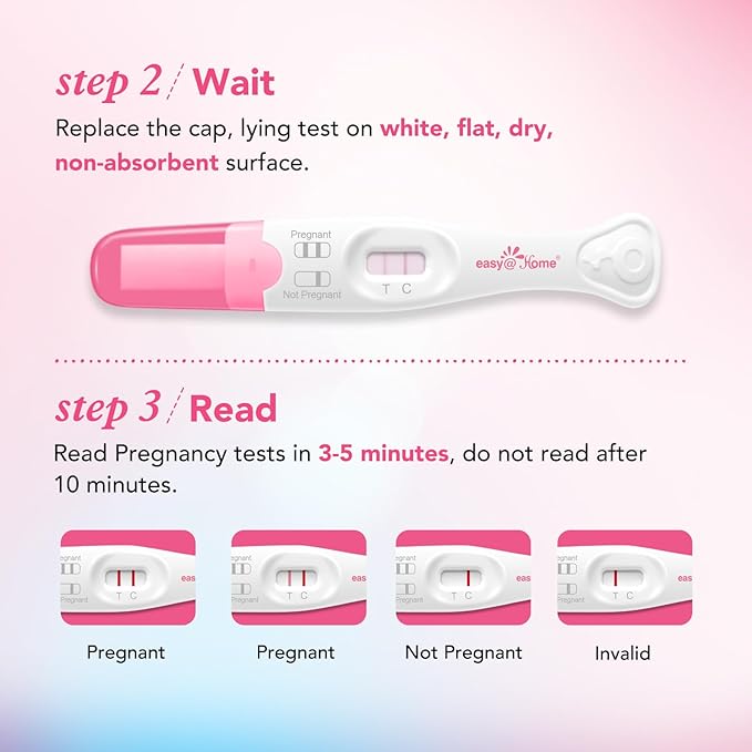 Easy@Home 9 Count Pregnancy Tests: 3 Early Detection Pregnancy Sticks & 6 Reliable Precise Pregnancy Test Strips - Instant Readings in Minutes | 9 Counts