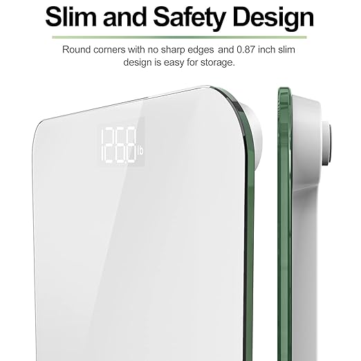RENPHO Scale for Body Weight, Mechanical Bathroom Weighing Scale, Highly Accurate & Measures Weight up to 400 lb/180kg, Batteries Included, 10.2"/260mm, White