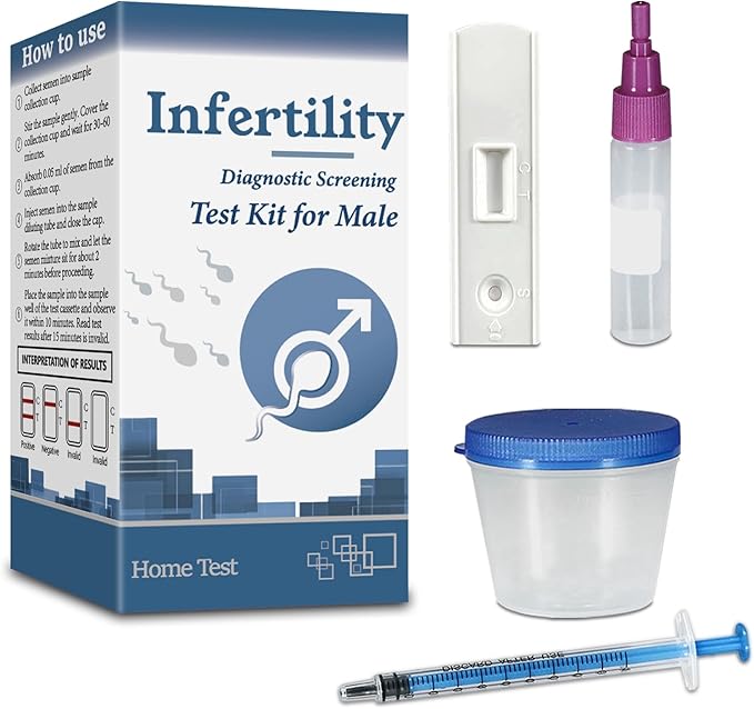 Male Fertility Home Test Kit for Men-Trak Plus Male Fertility Testing System- Shows Normal or Low Sperm Count- Clear Results in Minutes - Easy to Read Result
