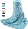 Acdyion Weighted Blankets Removable Duvet Cover for Adults Queen Size (60"x80"),Heavy Blanket Duvet Cover with Soft and Comfort Minky with 12 Ties,Machine Washable Soft Weighted Blanket Cover (Teal)