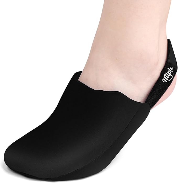 Hilph Foot Toes Ice Pack Wrap for Swelling & Bunion Surgery, Forefoot Cold Gel Sock with Strap for Broken Toes, Injuries, Gout, Plantar Fasciitis, Tendonitis, Toe Surgery Recovery, Single Black