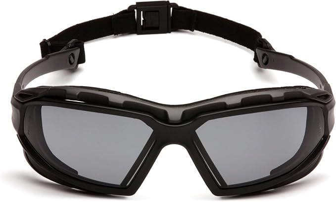 Pyramex Safety Highlander XP Eyewear, Frame/Indoor-Outdoor Mirror Anti-Fog Lens