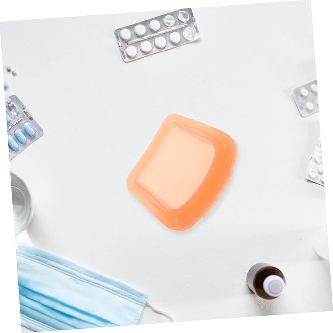 Portable Medicine Pouch Small Travel Pill Bag Reusable Clear Silicone Organizer with Resealable Closure for Daily Medication Storage