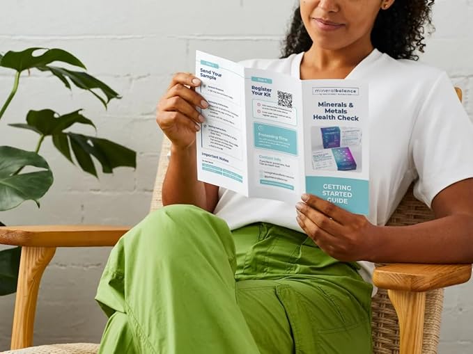 MineralBalance™ Hair Tissue Mineral Analysis (HTMA)—At-Home Test Kit for Fatigue, Anxiety, Sleep & Digestive Issues—Tests 20 Minerals & Heavy Metals Including Magnesium & Zinc—Full Lab Report Included