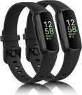 2-Pack Bands for Fitbit Inspire 3 Bands for Women Men, Classic Soft Replacement Sport Wristbands Replacement Straps Compatible with Fitbit Inspire 3 Fitness Tracker