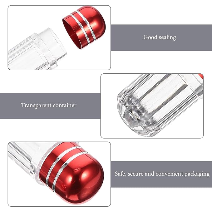 Balacoo 50pcs Mini Pill Case Powder Bottle Container Clear Container Storage Jars Empty Medicine Pill Fake Capsule Container Transparent Container Sealed Jar Solid Capsule Bottle