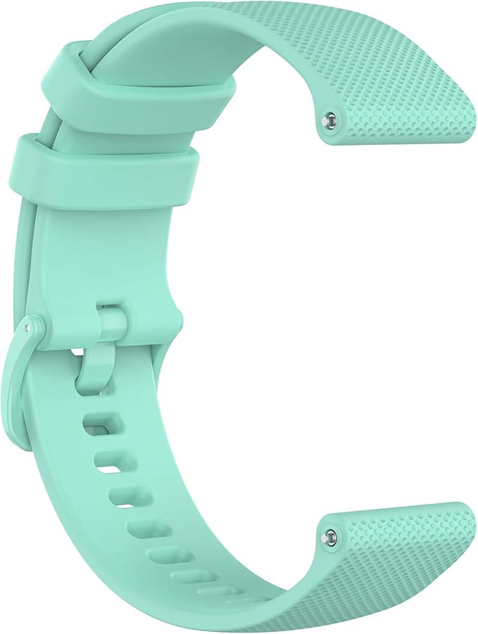Compatible with Garmin Venu Sq Bands for Women Men, 20mm Quick Release Silicone Replacement Band Wristbands Straps Bracelet Fit for Garmin Vivoactive 3 Music, Forerunner 245 645 (Mint)