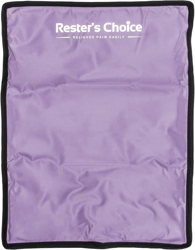 Ice Pack for Injuries Reusable, Soft Gel Flexible - (Large: 11"x14.5") for Hip, Shoulder, Knee, Back - Comfy Cold Pack Compress for Swelling, Bruises, Surgery (Lavender, 1 Pack)