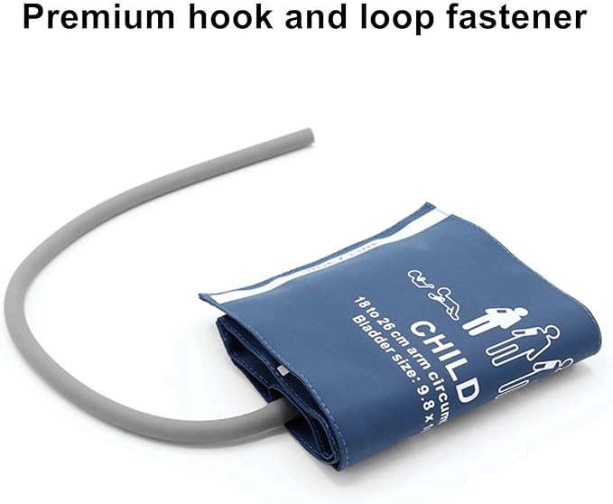 Universal NIBP PU Cuff for Pediatric Child 18-26cm, Single Tube Reusable Replacement Blood Pressure Cuff, No BP Connector