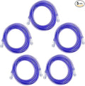 ResOne 5pk 14Ft Oxygen Supply Tubing, Crush Resistant, Standard Connectors for Nasal Cannulas, Cannula Nasal Tubing, Oxygen Concentrator - Purple