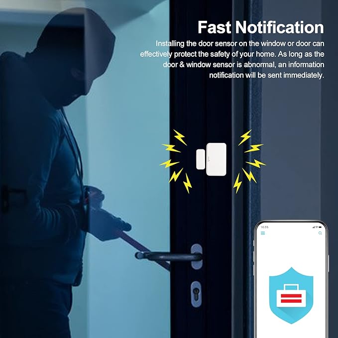 Onvis Smart Door & Window Sensor, Thread-Enabled HomeKit Contact Sensor, Bluetooth Wireless Low Energy , Home Automation, No Hub Required