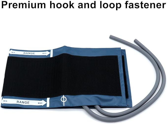 Universal NIBP Cuff with BP12 Connector for Adult, 25-35 cm Reusable Dual Tube PU Replacement BP Cuff with Inner Airbag for Blood Pressure Monitor Machine
