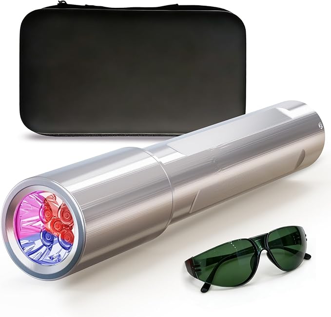 Red Light Therapy: A high-Intensity red Light Therapy Wand Featuring Five Distinct wavelength Light Beads, Designed for Treating Joint and Muscle Pain Throughout The Body and for Facial Care.