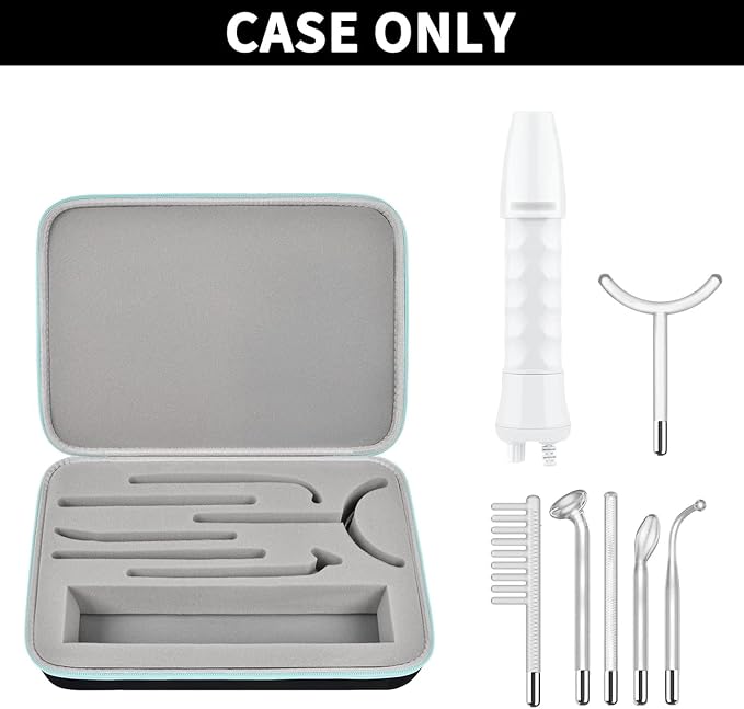 GWCASE Case Compatible with NuDerma/for Houzzi/for UUPAS/for DARSONVAL/for TUMAKOU/for NewWay High Frequency Wand - Portable Handheld Professional Skin Machine (Only Box)
