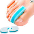 Povihome 10 Pack Foam Toe Spacers(2/5" Thick), 3-Layer Toe Separators - Large Size - to Align Crooked, Overlapping Toe, Relieve Corn, Blister and Reduce Irritation