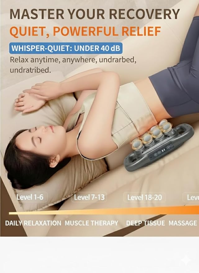 16 Head Deep Tissue Massager with Red Light Therapy, Multi Head Massage Gun, 9 Speeds & 9 Modes, Type-C Rechargeable Full Body Back Massager, Knot Buster 2.0 Muscle Massage Tool