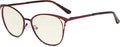 Eyekepper Ladies Blue Light Filter Glasses - Butterfly Design Computer Eyegalsses Women -Transparent Blue Lens