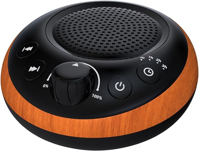 Brown Noise Sound Machine White Noise Machine Nonstop 30 Soothing Sounds Sound Therapy for Baby Kids Adults Sleep Machine 36-Level Vol Auto-Off Timer Memory Function for Home Travel Office