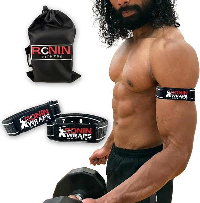 Ronin Wraps Razor Edition | Rigid BFR Occlusion Bands for Upper Body Training | Blood Flow Restriction Workouts