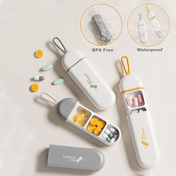 Weekly 7 Day Pill Organizer, Travel Pill Box, Pill case, Medicine Organizer, Pill Container, Pillbox 7 Day, Pill Dispenser, Medication Organizer, Pill Organizer Weekly