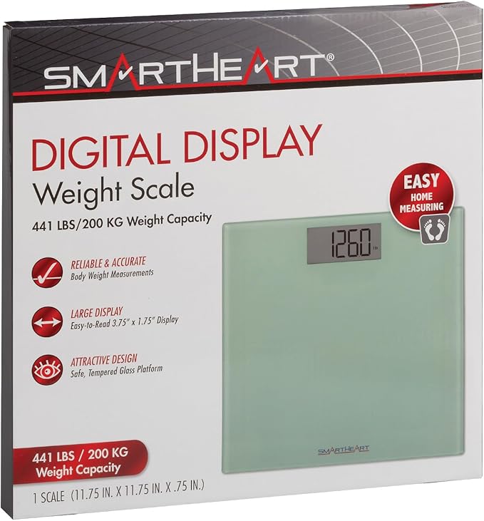 Veridian Smartheart Digital Weight Scale, Blue