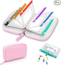 A7 Waterproof Pill Organizer with 7 PCS L Size Zippered Pill Pouches for A7 Binder, Large BPA-Free Weekly Medicine Organizer, Color-Coded Reusable Travel Pill Storage System