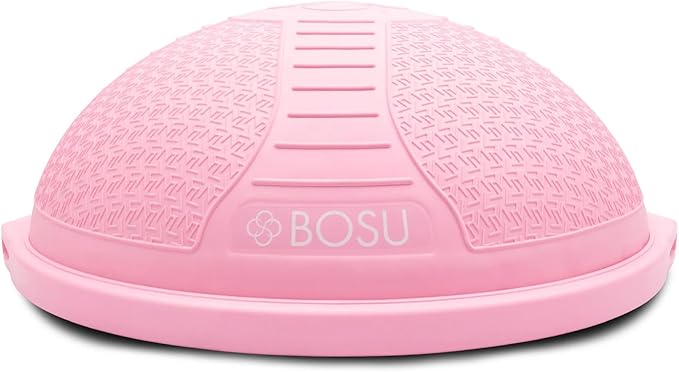 Bosu Half Ball Home Balance Exercise Trainer for Strength and Flexibility Workouts with Built to Last Burst Resistant Material and Hand Pump