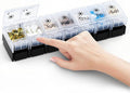 XL Large AM/PM Weekly Pill Organizer Arthritis Friendly, 2 Times a Day Pill Box with Spring Open Design, 7 Day Vitamin Case with Push Button Compartments (Day & Night)