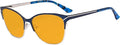 Eyekepper Blue Light Glasses - Semi Rimless Digital Eyeglasses for Women Blocking Computer Screen UV Rays