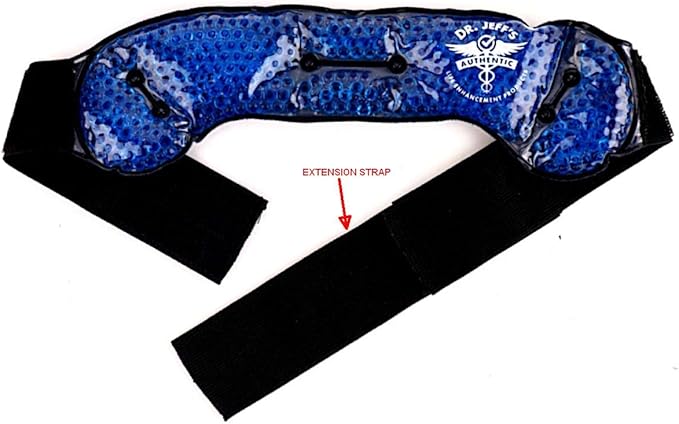 Dental Pain Relief Pack for Facial Pain and TMJ Relief | Includes 8 Inch Elastic Extender Strap for Extra Length Where Needed | Dual Use Ice Pack for Cold Therapy + Soft Plush Warm Compress for Heat