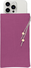 EMF Cell Phone Sleeve fo Phone Pouch, High-Shield EMF Blocking Pouch, 100% Silver Fibers forDigital Security, Signal Blocking, Anti-EMP Radiation Bag for Privacy Protection. (Purple)