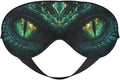 Abstract Green Dinosaur Eyes Sleep Mask Eye Mask with Adjustable Strap Eye Sleep Shade Cover Blocks Light for Women Men Airplane Travel Nap