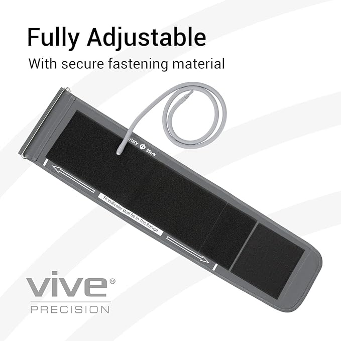 Vive Precision Blood Pressure Cuff Replacement - Compatible with Omron Series 5 & Most BP Monitors - Universal Cuff for Adults, Seniors & Elderly (X-Large)