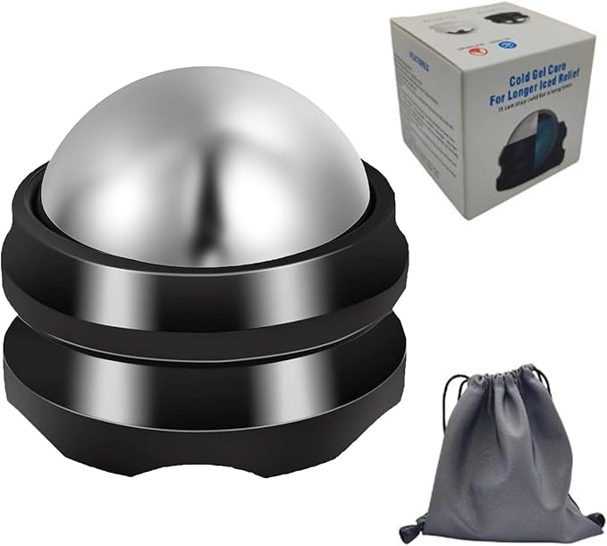 Massage Ice Roller Ball - Roller for Muscles Deep Tissue - Stays Cold for 6 Hours, Plantar Fasciitis Roller, Sports Fitness Relaxations Gift, Rapidly Relieve Muscle Pain and Tension