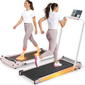 ANCHEER Walking Pad Treadmill with Foot Massage, Versatile Dual-Sided Walking Pad with Incline and Handle Bar, 3.5HP Foldable Treadmill for Home/Office/Apartment, 0.6-7.5MPH
