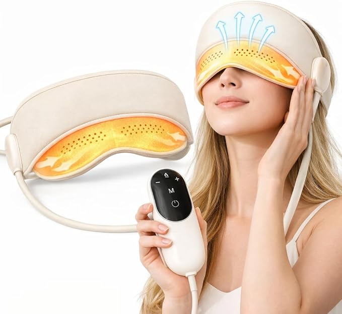 YETEE Head Massager with Heat,Head Massager for Headaches, Eye and Scalp Massager, Comfort Focused Massage Device, 3 Heat Levels, 4 Massage Modes, 6 Airbag Massage Zones